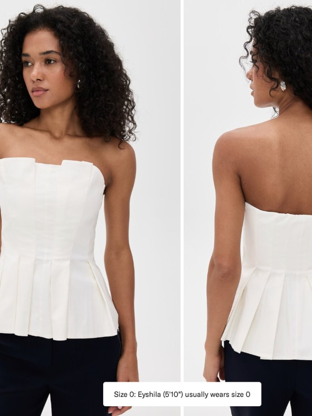 Reformation Ashlyn Top White like new